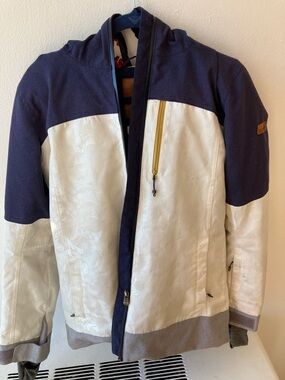 Roxy Navy and White Women's Ski Jacket